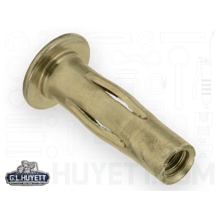 Avk Rivet Nut, 1/4"-20 Thread Size, 0.610 in-0.645 in Flange Dia., Steel BTI-ARS4T-420-500/B
